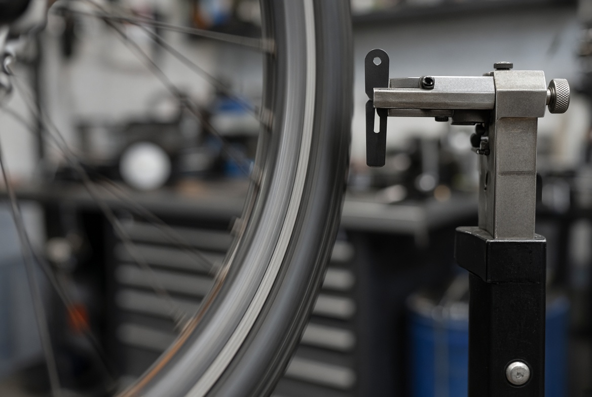 Rim at truing stand indicator